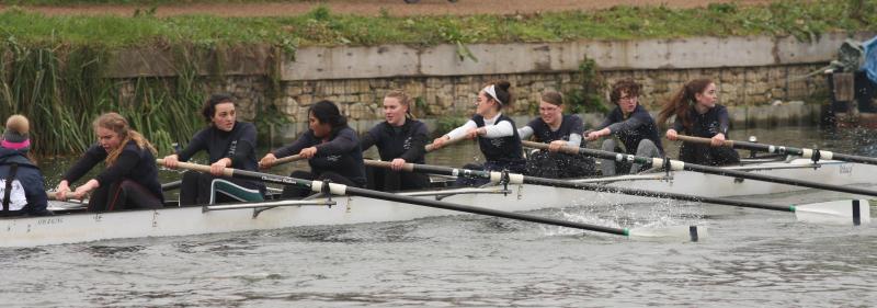 Women's novice boat racing in Christ Church Regatta Women's novice boat racing in Christ Church Regatta